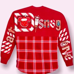 NWT Disney Parks Holiday Spirit Jersey | plaid Walt Disney World XL